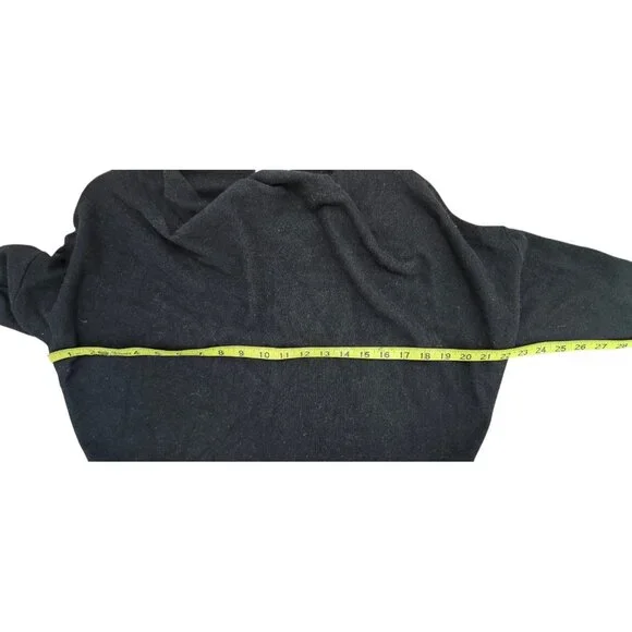 Club Monaco Black Recycled Cashmere Cowl Neck Sweater Women’s M Soft Luxury Knit - Picture 7 of 10